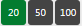 Rows per page