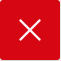 A red square with a white x